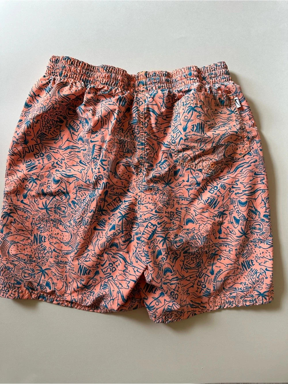 Nike Swim Shark Lap Graphic Print Swim Trunks